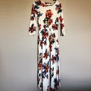Women’s Floral Multicolored Maxi Dress